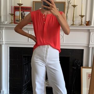 J. crew sleeveless top with buttons